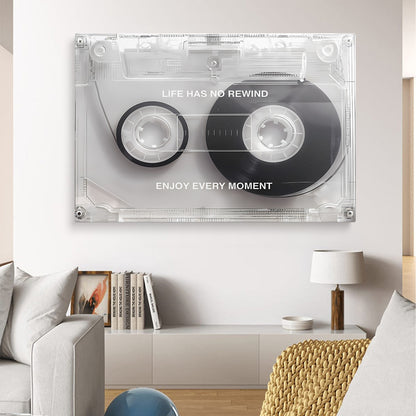 Clear Cassette Tape Art Print Wall Canvas