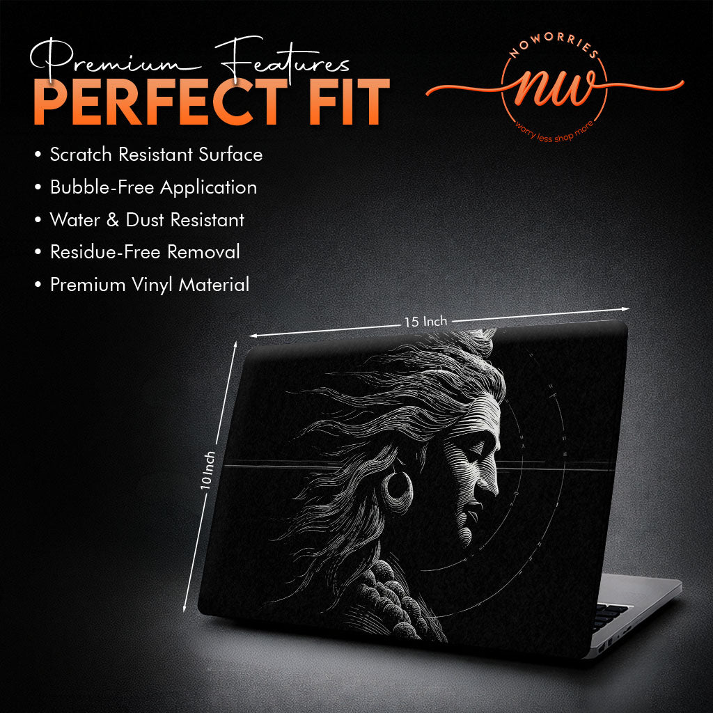 Divine Mahakal Artistic Graphic Laptop Skin