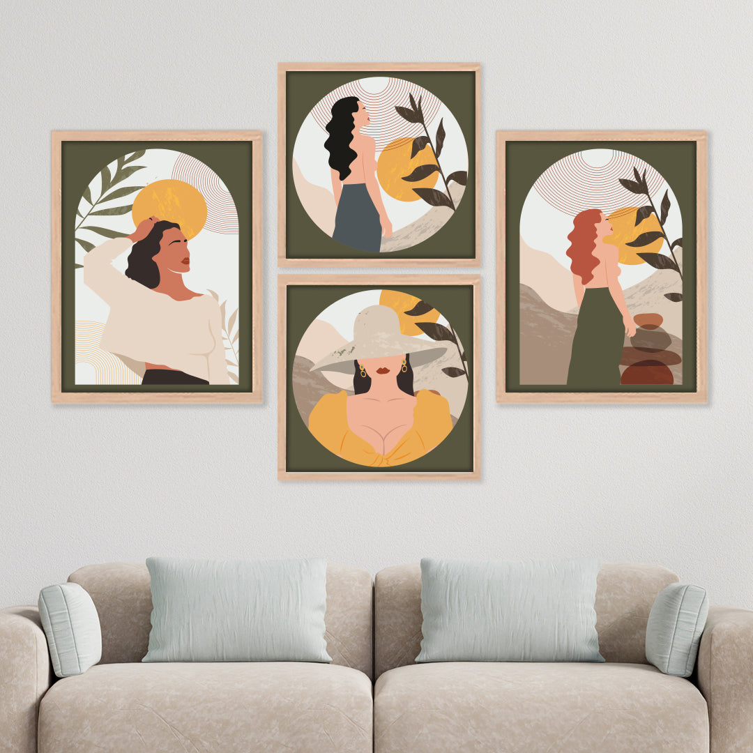 Boho Women Art Set