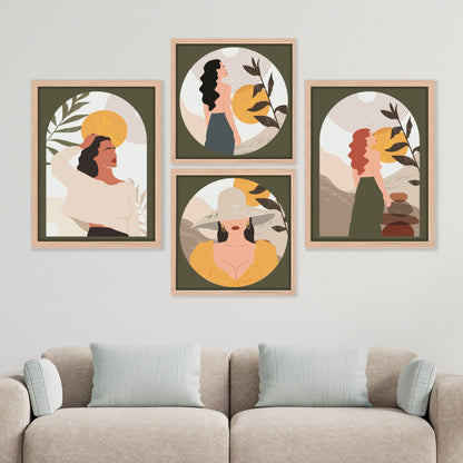 Boho Women Art Set