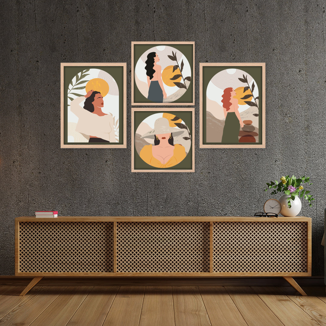 Boho Women Art Set