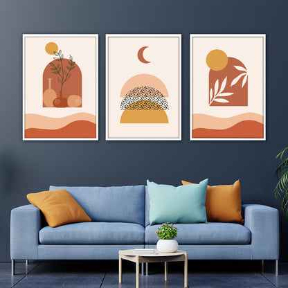 Boho Terracotta Minimal Wall Art