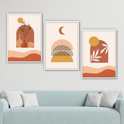 Boho Terracotta Minimal Wall Art