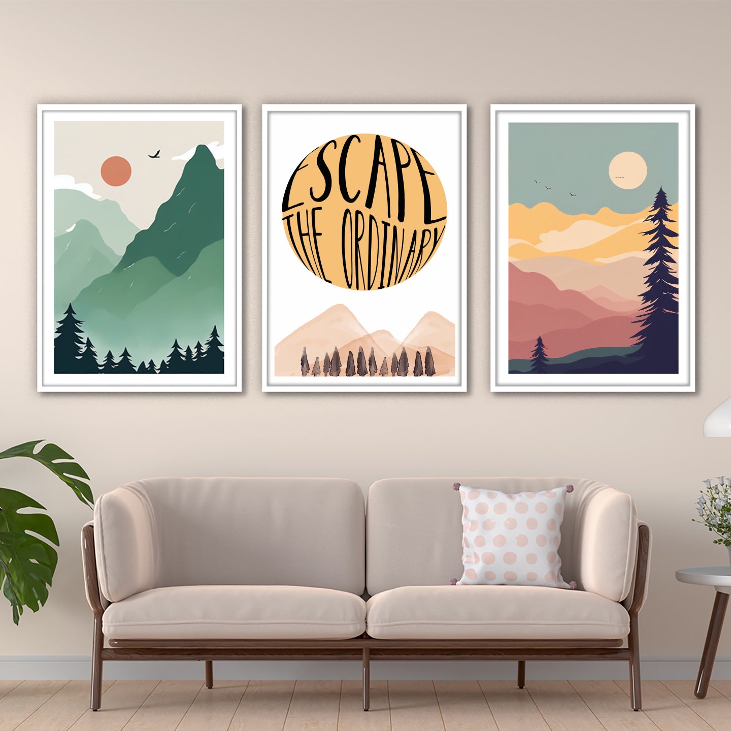 Escape the Ordinary Trio Wall Frame Set