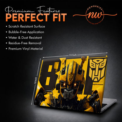 Autobot Bumblebee Tech Aesthetic Sci-Fi Laptop Skin