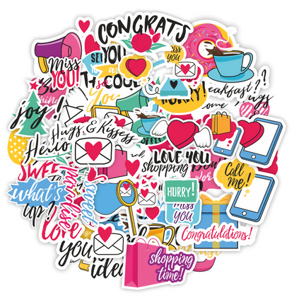 Cute Love & Daily Life Sticker Pack