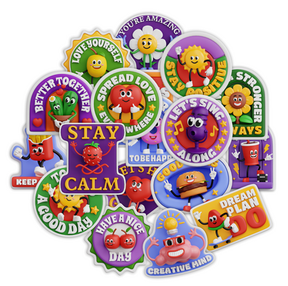 Funky Pop Art Fashion Sticker Pack