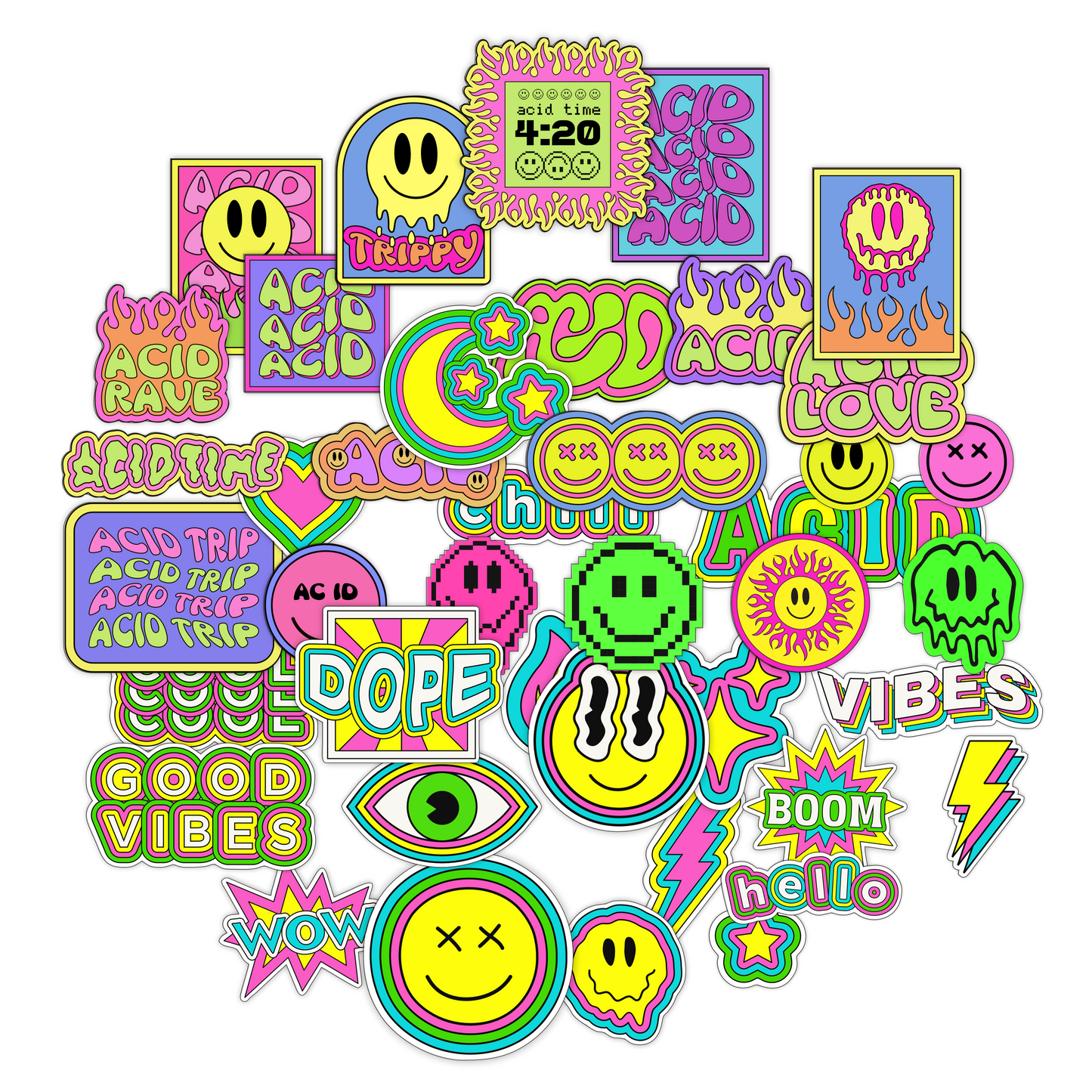 Cute Love & Shopping Sticker Pack