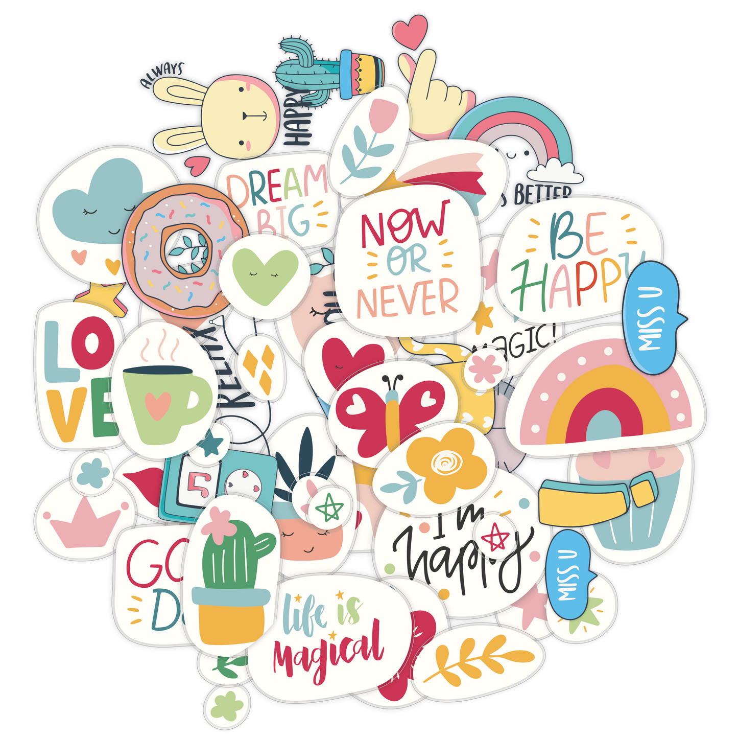 Boho Inspirational Sticker Pack
