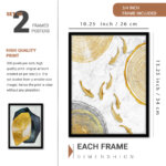 Golden White Modern Art 1