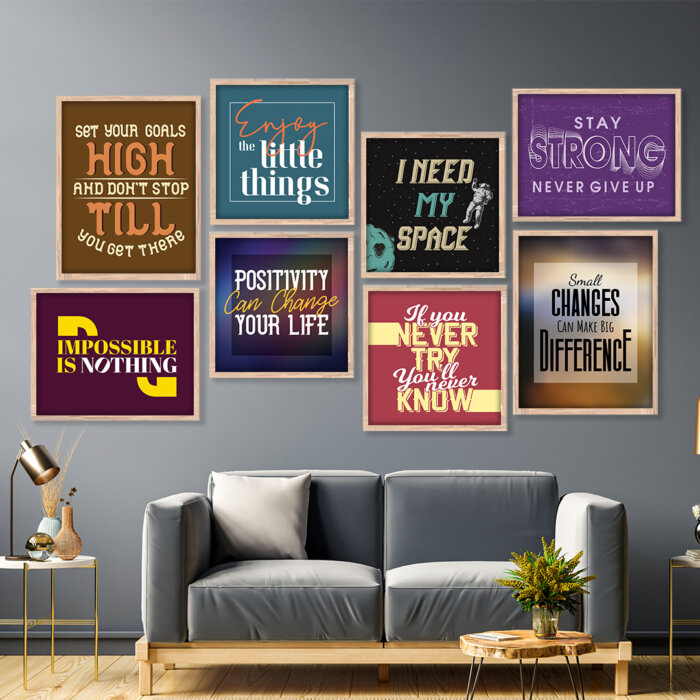 Positive Quotes Wall Frame