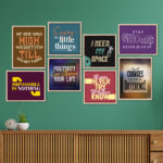 Positive Quotes Wall Frame
