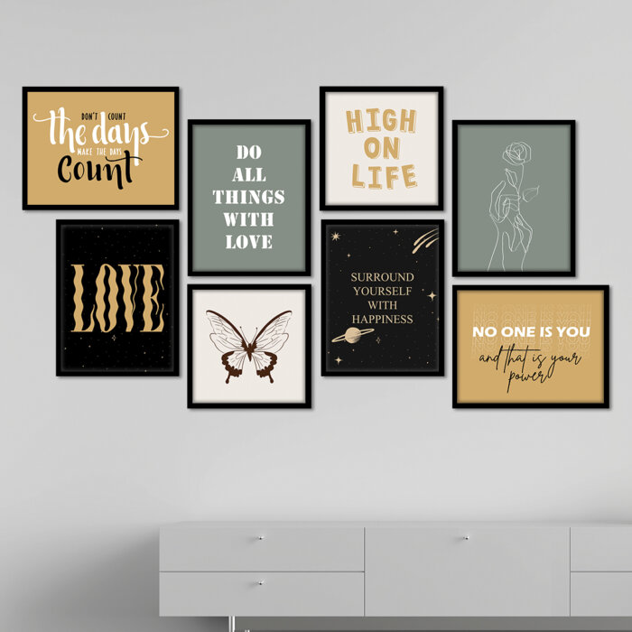 Neutral Set Wall Frames