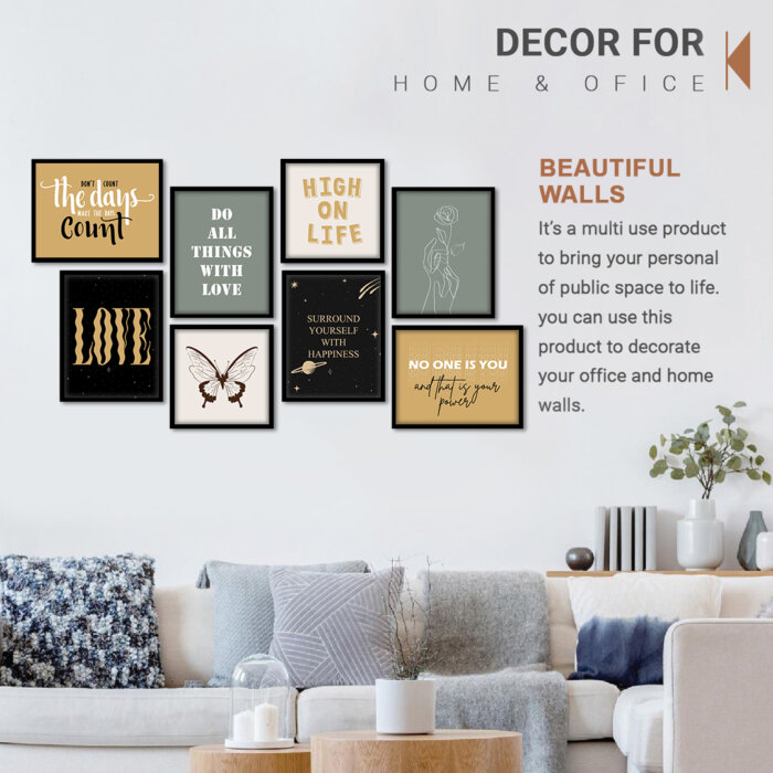 Neutral Set Wall Frames