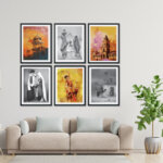 Black 4 Wall Frames