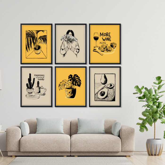 Black 5 Wall Frames