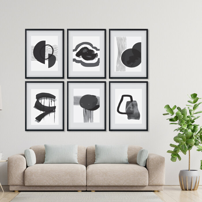 Black 1-Recovered Wall Frame