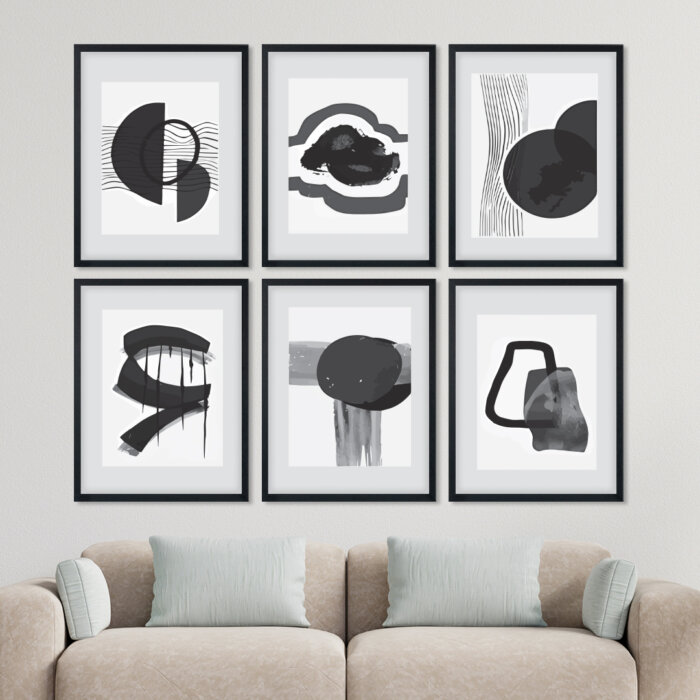 Black 1-Recovered Wall Frame
