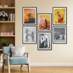 Black 4 Wall Frames