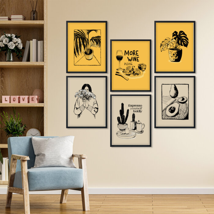 Black 5 Wall Frames
