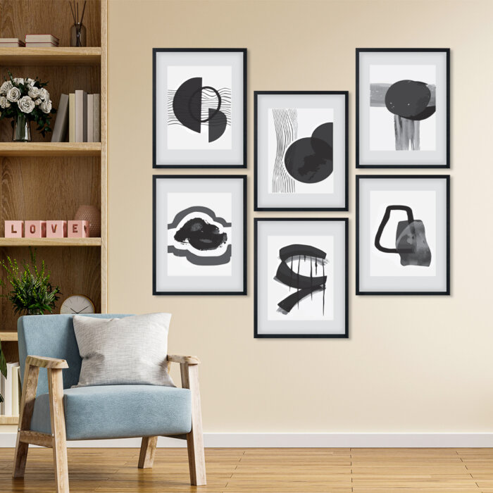 Black 1-Recovered Wall Frame