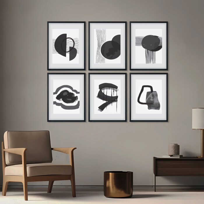 Black 1-Recovered Wall Frame