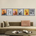Black 4 Wall Frames