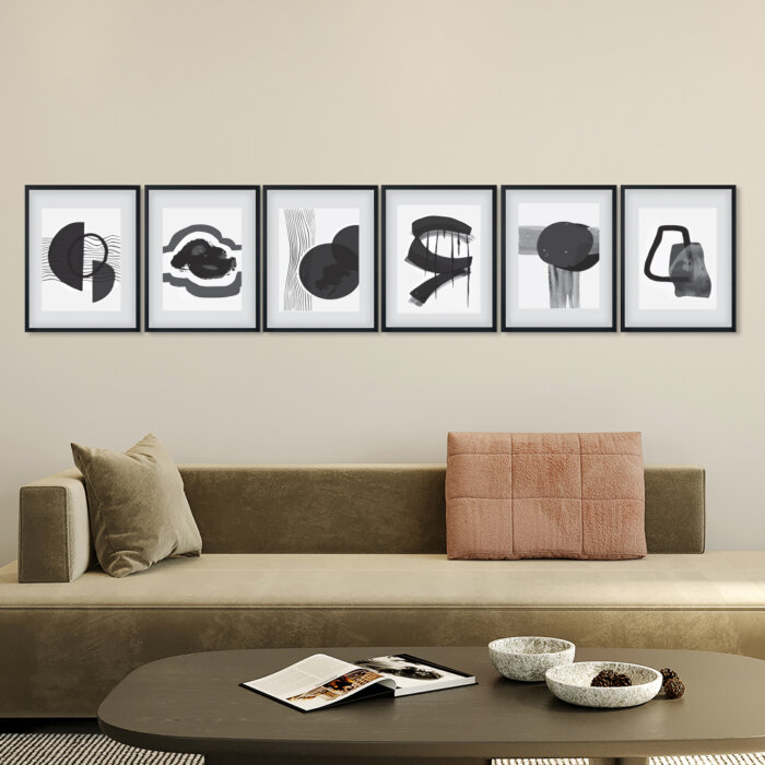 Black 1-Recovered Wall Frame