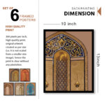Set of 6 Black 9 Wall Frames