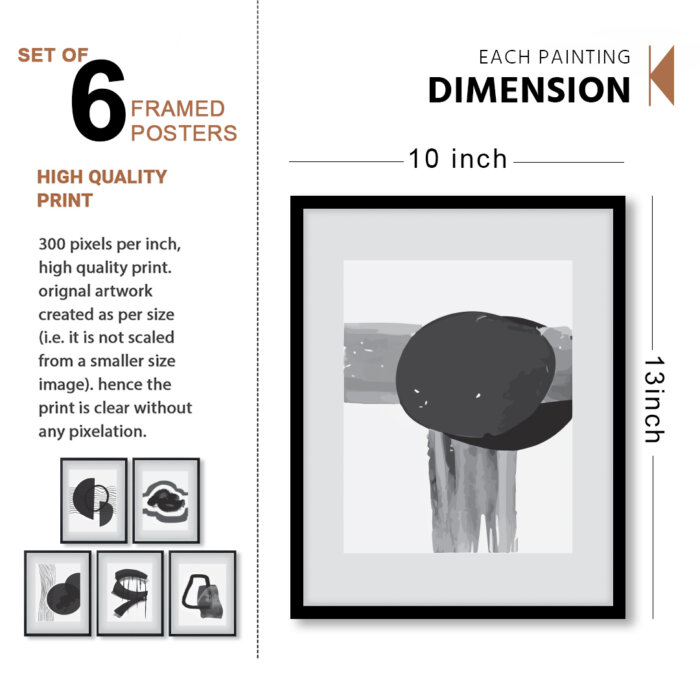Black 1-Recovered Wall Frame