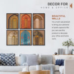 Set of 6 Black 9 Wall Frames