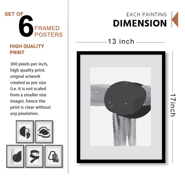 Black 1-Recovered Wall Frame