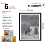 Black 4 Wall Frames