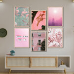 Set of 6 Brown 8 Wall Frames