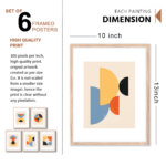 Set of 6 Brown Wall Frames