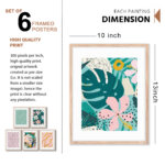 Set of 6 Brown 2 Wall Frames