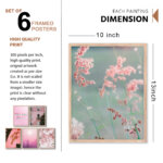 Set of 6 Brown 8 Wall Frames