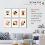 Set of 6 Brown Wall Frames