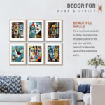 Set of 6 Brown 2 Wall Frames