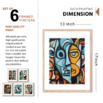 Set of 6 Brown 2 Wall Frames