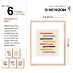 Set of 6 Brown 3 Wall Frames