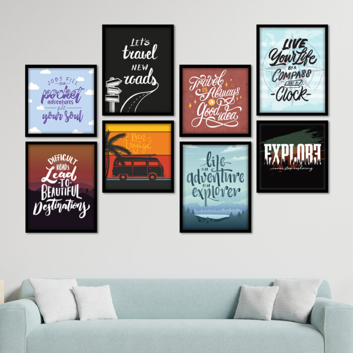 Travel Quote Wall Frame