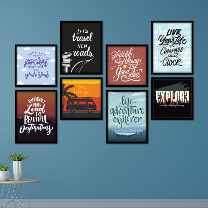 Travel Quote Wall Frame