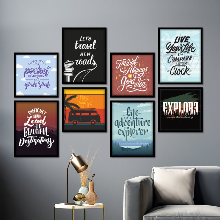 Travel Quote Wall Frame