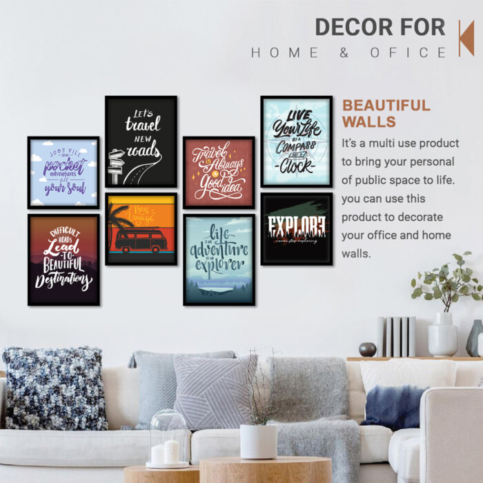 Travel Quote Wall Frame