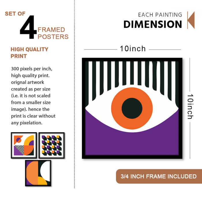 Geometrics framed wall posters