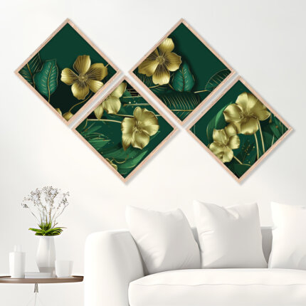 Rhombus Shape wall art framed