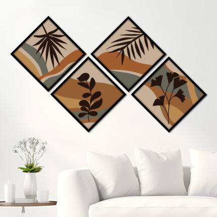 Rhombus Shape wall art framed