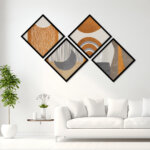 Rhombus Shape wall art framed