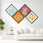 Rhombus Shape wall art framed